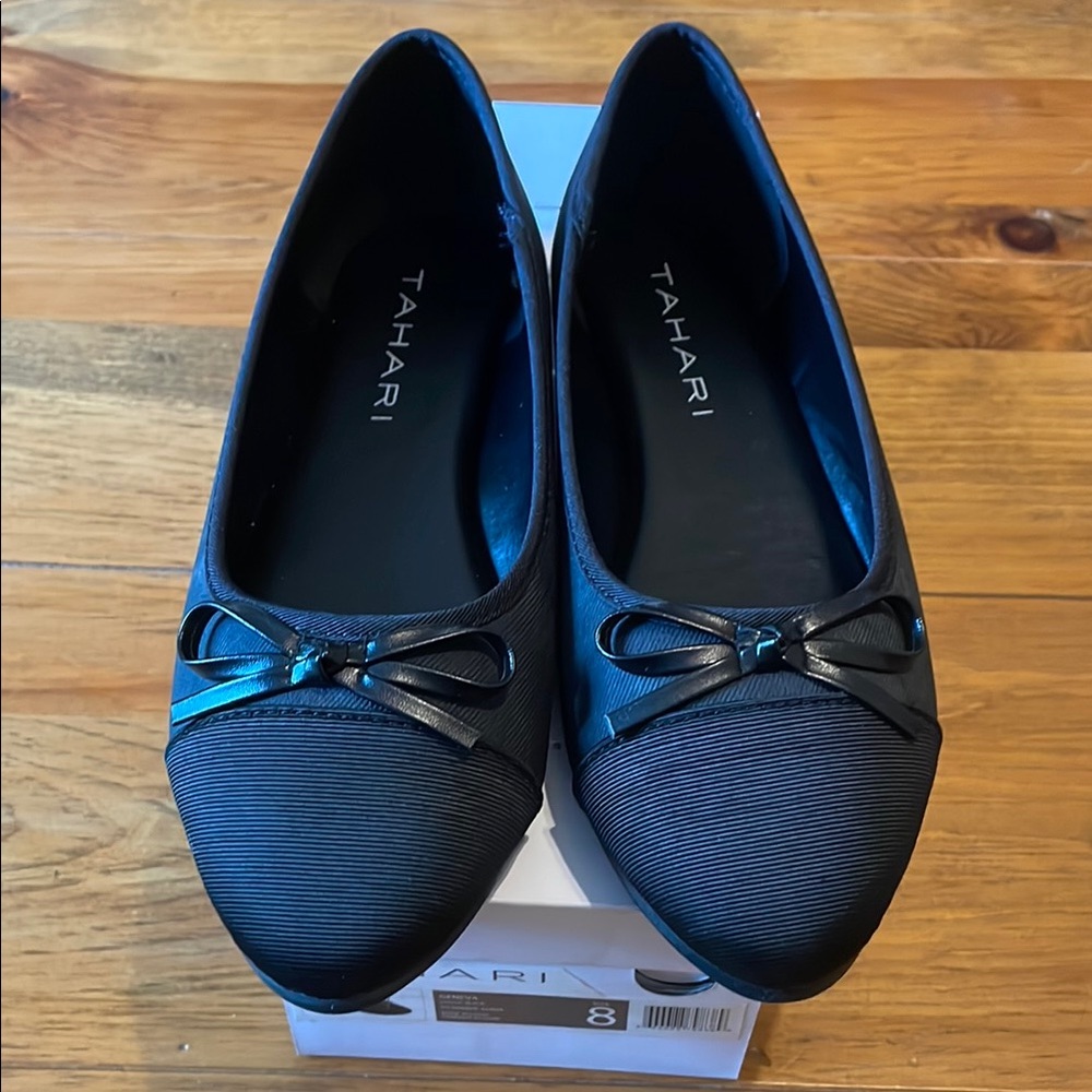 New Tahari Womens Black Geneva Dress Shoes sz 8